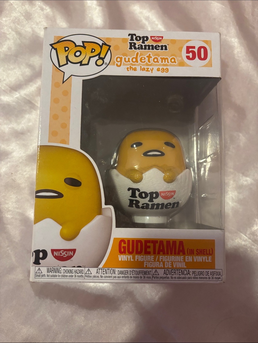 Funko Gudetama Top Ramen Vinyl Figure - Yellow & White